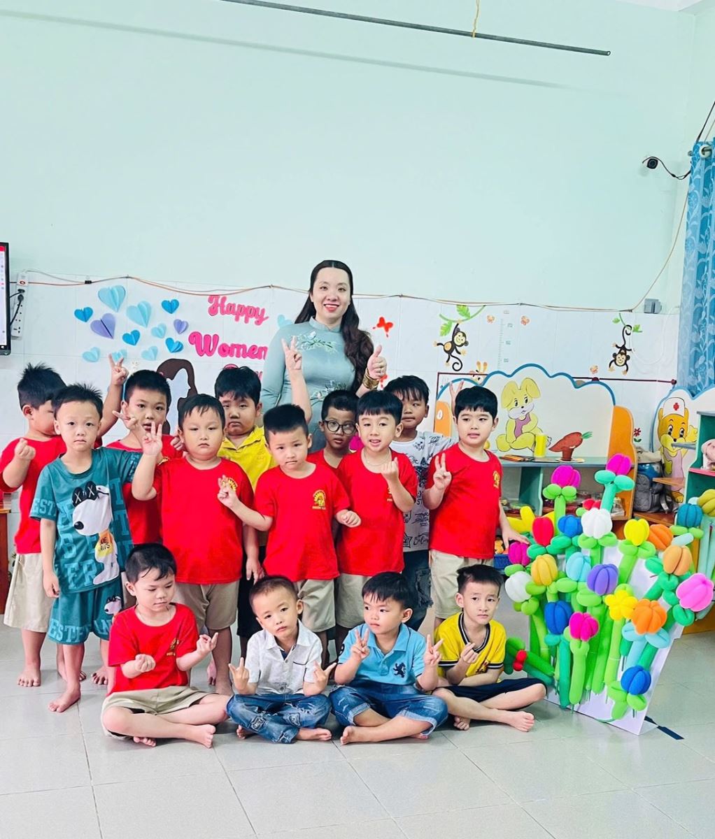 Trường Mẫu Giáo Phước Lâm hưởng ứng tuần lễ áo dài chào mừng 8/3